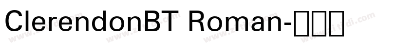 ClerendonBT Roman字体转换